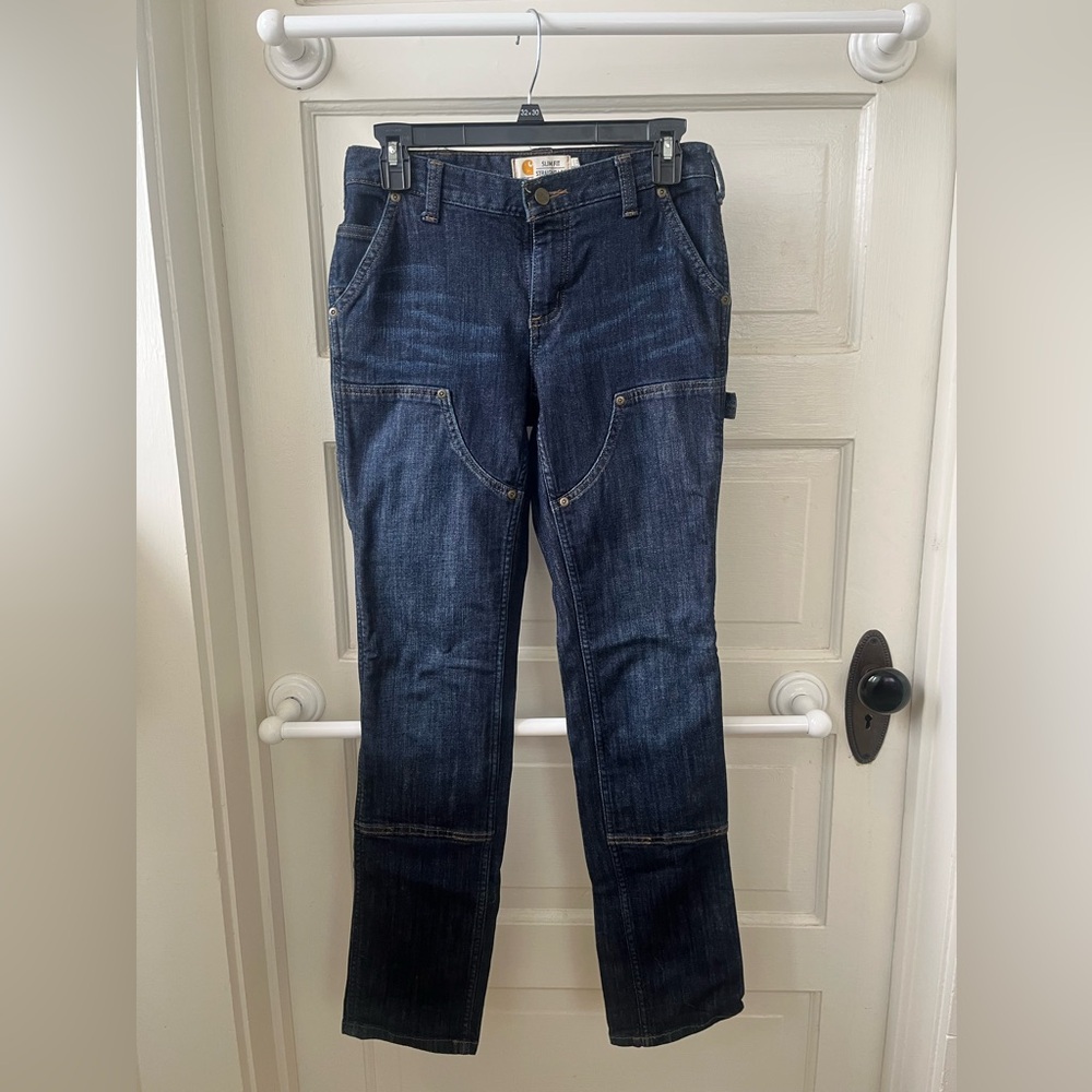 Carhartt Women’s Slim Fit Straight Leg Double Knee Jeans (2)